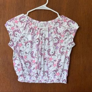 Children’s Place Unicorns Crop Top